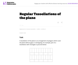 A-CED Regular Tessellations of the plane