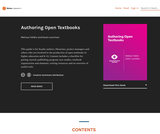 Authoring Open Textbooks