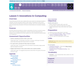 CS Discoveries 2019-2020: Physical Computing Lesson 6.1: Innovations in Computing