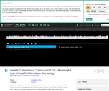 Meaningful Use of Health Information Technology
