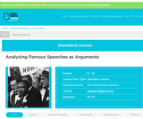 Analyzing Famous Speeches as Arguments